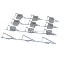 Система 20КВТ панели солнечных батарей плоской крыши Конструкция крепления солнечных батарей 